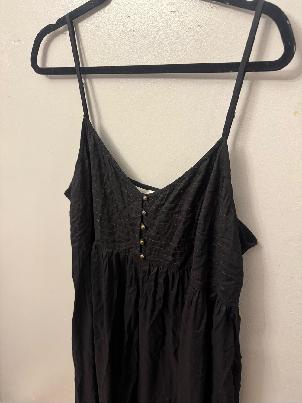 Anthropologie Black Spaghetti-Strap Harem Jumpsuit - Picture 3 of 8